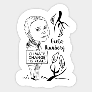 climate change is real Sticker